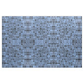 Schwarze und blaue abstrakte Linien Stoff (Fat Quarter (45,7 x 55,9 cm))