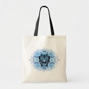 Schwarze und blaue Calavera Tasche