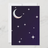 Schwarze und blaue Gradient-Abendhochzeitseinladun Einladung (Rückseite)