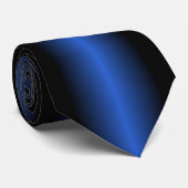Schwarze und blaue Krawatte (Gerollt)