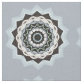 Schwarze und blaue Mandala Stoff (Nahaufnahme)