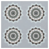 Schwarze und blaue Mandala Stoff (Muster)
