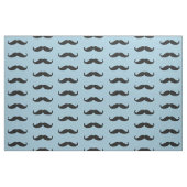 Schwarze und blaue Retro Schnurrbärte Stoff (Fat Quarter (45,7 x 55,9 cm))