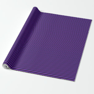 Schwarze und blaue und Lila Streifen Geschenkpapier