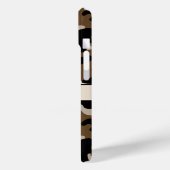 Schwarze und braune Tarnung Personalisiert Case-Mate iPhone Hülle (Rückseite / Links)