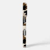 Schwarze und braune Tarnung Personalisiert Case-Mate iPhone Hülle (Rückseite / Rechts)