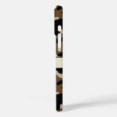 Schwarze und braune Tarnung Personalisiert Case-Mate iPhone Hülle (Rückseite / Links)