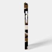 Schwarze und braune Tarnung Personalisiert Case-Mate iPhone Hülle (Rückseite / Links)
