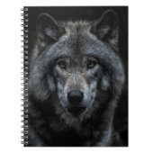 SCHWARZE UND BROWN-WOLF-MALERIE NOTIZBLOCK (Vorderseite)