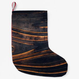 SCHWARZE UND BROWNE SPIRALSTÄBE KLEINER WEIHNACHTSSTRUMPF