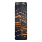 SCHWARZE UND BROWNE SPIRALSTÄBE THERMOSBECHER (Rückseite)