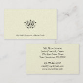 Schwarze und Elfenbein-Perlen-Visitenkarte Visitenkarte (Vorne/Hinten)