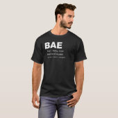 Schwarze und gebildete BAE T-Shirt (Vorne ganz)