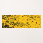 Schwarze und gelbe Farbspritzer Yogamatte (Vorderseite (Horizontal))