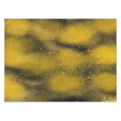 Schwarze und gelbe Paintballs Tischdecke (Vorderseite (Horizontal))
