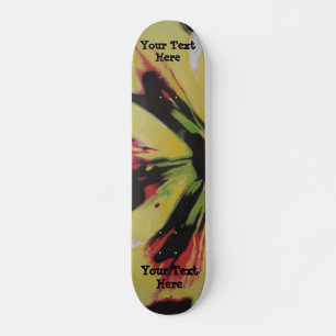 schwarze und gelbe ursprüngliche moderne abstrakt skateboard