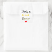 Schwarze und Gold Forever Sticker (Tasche)
