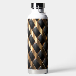 SCHWARZE UND GOLD MODERNE SCHWEBSEITE SEHEN PATTER TRINKFLASCHE