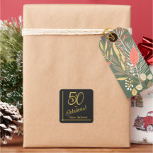 Schwarze und goldene 50. und fantastische 50. Gebu