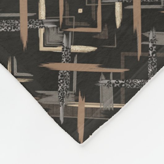 Schwarze und goldene abstrakte Decke (Ecke)