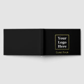 Schwarze und goldene Firmenveranstaltung mit Firme Gästebuch (Voll)