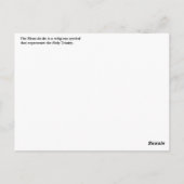 Schwarze und goldene Fleur-de-lis-Postkarte Postkarte (Rückseite)