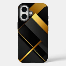 Schwarze und goldene geometrische Kunst