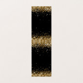 Schwarze und goldene Glitter-Halsketten-Displaykar (Innenseite Aufgefaltet)