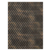 Schwarze und goldene Glitzer-Drachenskala Tischdecke (Vorderseite)