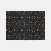 Schwarze und goldene Herzen Decke (Vorderseite (Horizontal))