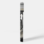 Schwarze und goldene Imitate Agate Star Shine Mono Case-Mate iPhone Hülle (Rückseite / Rechts)