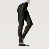 Schwarze und goldene Leggings (Rechts)