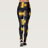 Schwarze und goldene Leggings (Rückseite)