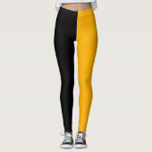 Schwarze und goldene Leggings - Augenblick (Vorderseite)