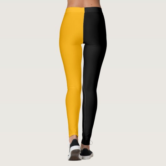 Schwarze und goldene Leggings - Augenblick (Rückseite)