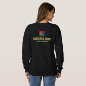 Schwarze und goldene Mitarbeiterinnen und Mitarbei Sweatshirt (Schwarz voll)