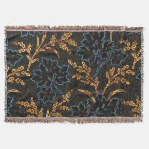 Schwarze und goldene Motive-Wurfdecke Decke