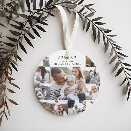 Schwarze und goldene Pine mit mehreren Gittern Ornament