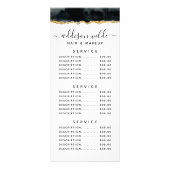 Schwarze und goldene Rackkarte Werbekarte (Vorne)