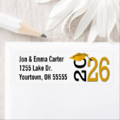 Schwarze und goldene Schulfarben 2025 in Abschluss (Insitu)