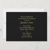Schwarze und goldene Silhouette 2026 Karte (Rückseite)