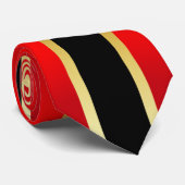 Schwarze und goldene Streifen auf einfache Weise Krawatte (Gerollt)