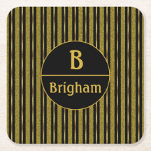 Schwarze und goldene Streifen