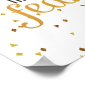 Schwarze und goldene Träume Inspiration Poster (Ecke)