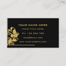 Schwarze und goldene Visitenkarten - Ihre ganz eig Visitenkarte