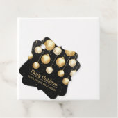 Schwarze und goldene Weihnachtsschmuck Geschenkanhänger (Beispiel)