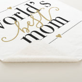 Schwarze und goldene Welten Beste Mama Sherpadecke (3/4)