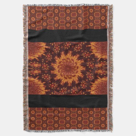 Schwarze und goldene Wildblumen 10 Decke (Vorderseite Vertikal)