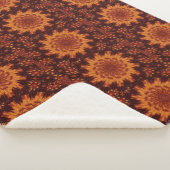 Schwarze und goldene Wildblumen 10 Sherpadecke (3/4)