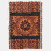 Schwarze und goldene Wildblumen 11 Decke (Vorderseite Vertikal)